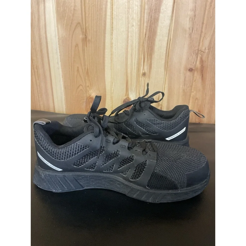 Reebok Fusion Flexweave Comp Safety Toe Work Sneakers, Mens Size 8.5 M, Black